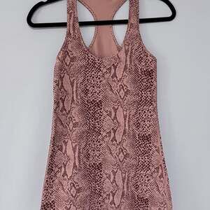 Lululemon Cool Racerback Tank Top Desert Snake Bark Berry Multi